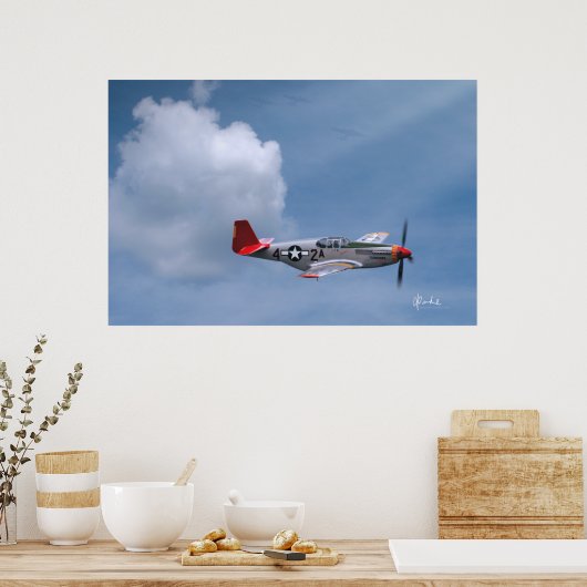 Rote Schwänze auf Anfrage Poster (Küche)