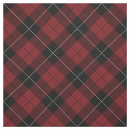 Rote Schwarz-weiße karierte Tartan-Diagonale Stoff