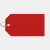 Rote schwarze Abschlussfeier der Klasse 2026 Geschenkanhänger (Rückseite Horizontal)