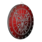 Rote Schwarze Asche und Phoenix-Verordnung Dartscheibe (Vorderseite Links)