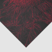 Rote Schwarze Blüte Entdeckungsreise zur Sonnenblu Seidenpapier (Ausschnitt)