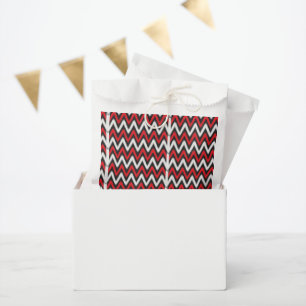 Rote schwarze Chevron-Partygeschenktüten Geschenktütchen