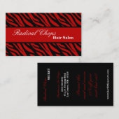 Rote schwarze Druck-Muster-Visitenkarte des Visitenkarte (Vorne/Hinten)
