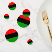 Rote, schwarze, grüne afrikanische Flagge
