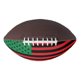 Rote Schwarze Grüne Afroamerikanische Flagge Football