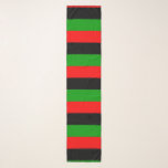 Rote, schwarze, grüne horizontale Pan-afrikanische Schal<br><div class="desc">Chiffon Schal mit der roten,  schwarzen und grünen horizontalen Pan-Afrikanischen Flagge. Diese Fahne wird auch als afroamerikanische Flagge und schwarze Befreiungsflagge bezeichnet. Personalisierbar. Moderne und trendige Einrichtung,  perfekt für jedes Outfit.</div>