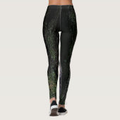 Rote schwarze Holzbäume, mossy Leggings (Rückseite)