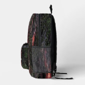 Rote schwarze Holzrinde, kundenspezifischer Name M Bedruckter Rucksack (Rechts)