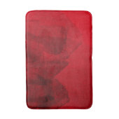 Rote schwarze Liebe abstrakte moderne Malkunst Badematte (Vorderseite Vertikal)