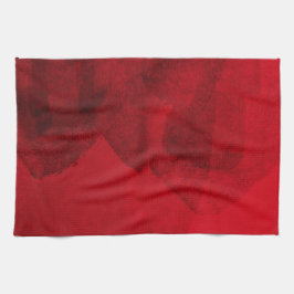 Rote schwarze Liebe abstrakte moderne Malkunst Küchentuch