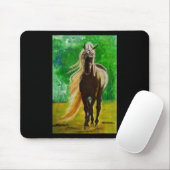 Rote Schwarze Pferde Reiten Reiten Mousepad (Mit Mouse)