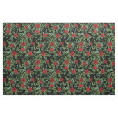 Rote schwarze Rose Blumenkohle Blume Stoff (Fat Quarter (45,7 x 55,9 cm))
