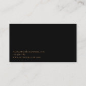 Rote schwarze Seitenschwarze Visitenkarte-mit Visitenkarte (Rückseite)