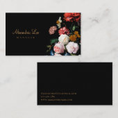 Rote schwarze Seitenschwarze Visitenkarte-mit Visitenkarte (Vorne/Hinten)