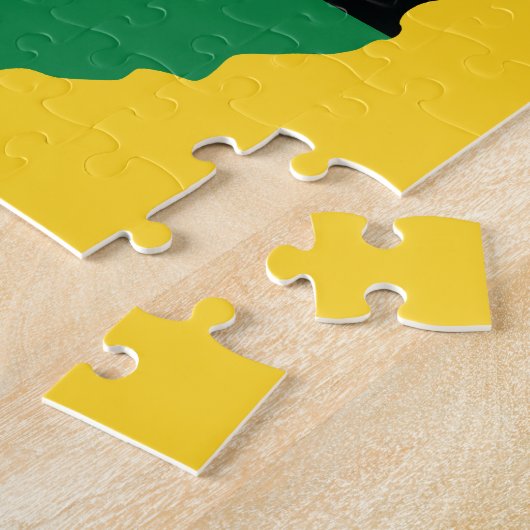 Rote, schwarze u. grüne Afrika-Flagge Puzzle (Seite)