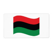 Rote, schwarze u. grüne Flagge (Vorne)