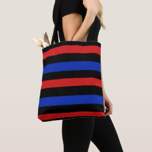 Rote, schwarze und blaue Streifen 3688 Tasche