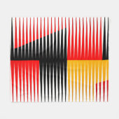 Rote, schwarze und gelbe Bilder Fleecedecke (Vorderseite (Horizontal))