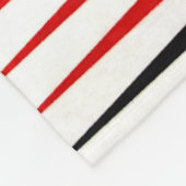 Rote, schwarze und gelbe Bilder Fleecedecke (Ecke)