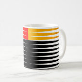 Rote, schwarze und gelbe Bilder Kaffeetasse (VorderseiteRechts)