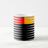 Rote, schwarze und gelbe Bilder Kaffeetasse (Mittel)