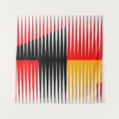 Rote, schwarze und gelbe Bilder Wandteppich (Vorderseite (Horizontal))