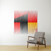 Rote, schwarze und gelbe Bilder Wandteppich (Beispiel (Horizontal))