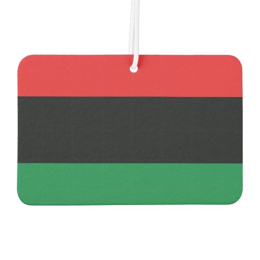 Rote, Schwarze und Grüne Flagge Autolufterfrischer (Rückseite)