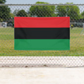 Rote, schwarze und grüne Flagge Banner (Insitu)