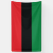 Rote, schwarze und grüne Flagge Banner (Vertikal)