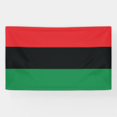 Rote, schwarze und grüne Flagge Banner (Horizontal)