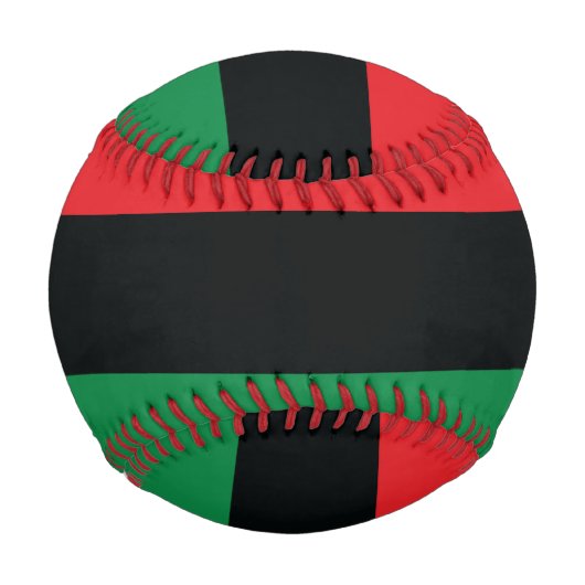 Rote, Schwarze und Grüne Flagge Baseball (Rückseite)
