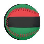Rote, Schwarze und Grüne Flagge Baseball (Vorderseite Links)