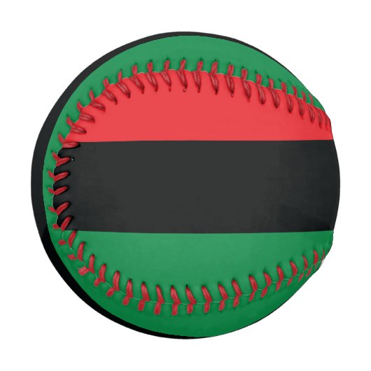 Rote, Schwarze und Grüne Flagge Baseball (Vorderseite Links)