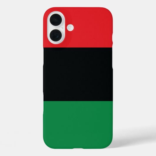 Rote, Schwarze und Grüne Flagge Case-Mate iPhone Hülle (Rückseite)