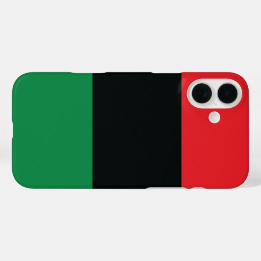Rote, Schwarze und Grüne Flagge Case-Mate iPhone Hülle (Rückseite (Horizontal))