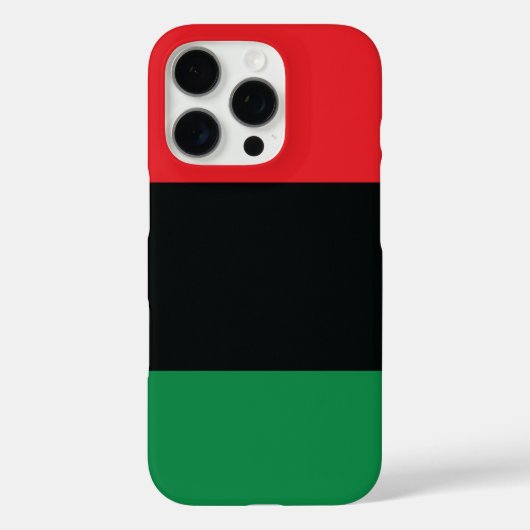 Rote, Schwarze und Grüne Flagge Case-Mate iPhone Hülle (Rückseite)