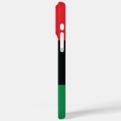 Rote, Schwarze und Grüne Flagge Case-Mate iPhone Hülle (Rückseite / Links)