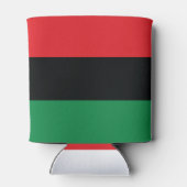 Rote, Schwarze und Grüne Flagge Dosenkühler (Rückseite)