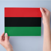 Rote, Schwarze und Grüne Flagge Flyer (Hand)