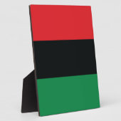 Rote, Schwarze und Grüne Flagge Fotoplatte (Seite)