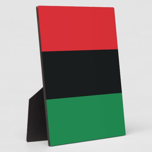 Rote, Schwarze und Grüne Flagge Fotoplatte (Seite)