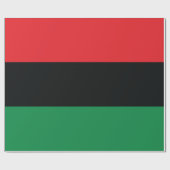 Rote, schwarze und grüne Flagge Geschenkpapier (Flach)