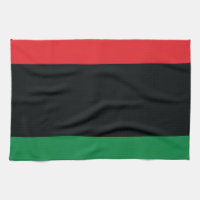 Rote, schwarze und grüne Flagge
