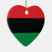 Rote, Schwarze und Grüne Flagge Keramikornament (Rechts)