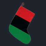 Rote, Schwarze und Grüne Flagge Kleiner Weihnachtsstrumpf<br><div class="desc">Die 3 panafrikanischen Farben auf der Fahne repräsentieren: rot: das Blut, das alle Menschen der schwarzen afrikanischen Herkunft vereint und zur Befreiung vergießt; SCHWARZ: Schwarze Menschen, deren Existenz als Nation, wenn auch nicht als Nation-Staat, durch die Existenz der Fahne bestätigt wird; und GRÜNE: der üppige natürliche Reichtum Afrikas. Vintage Alte...</div>