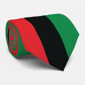 Rote, schwarze und grüne Flagge Krawatte (Gerollt)