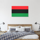 Rote, Schwarze und Grüne Flagge Leinwanddruck (Insitu (Schlafzimmer))