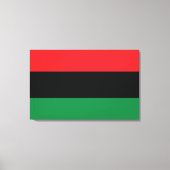 Rote, Schwarze und Grüne Flagge Leinwanddruck (Vorderseite)