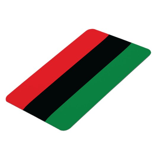 Rote, Schwarze und Grüne Flagge Magnet (Linke Seite)